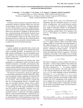 Más sobre Exploración de Cadenas de Fuerza y Contactos Interparticulares en Materiales Granulares mediante Ondas de Corte No Lineales.