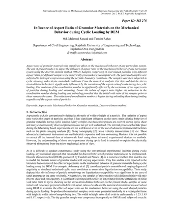 Más sobre Influencia de la Relación de Aspecto de los Materiales Granulares en el Comportamiento Mecánico.