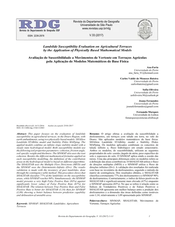 Más sobre Evaluación de la Susceptibilidad a Deslizamientos en Terrazas Agrícolas mediante la Aplicación.